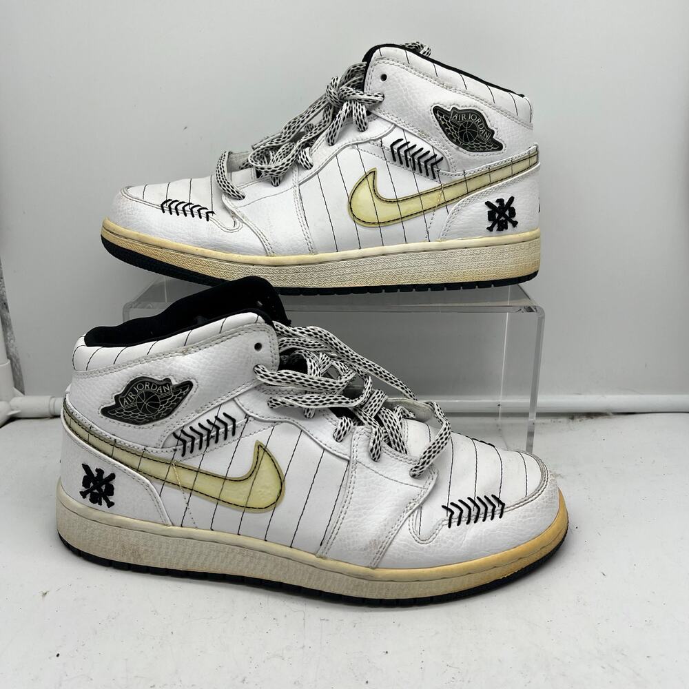 Nike Air Jordan Retro 1 Shoes Kids Youth 6Y OPENING DAY BASEBALL BARONS 327048